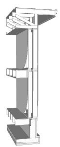 Passive house wall example